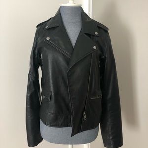 Banana Republic Faux Leather Moto Jacket